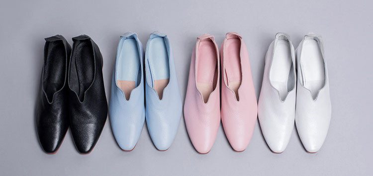 Lente Lederen Puntige Dikke Hak Elegante Pumps