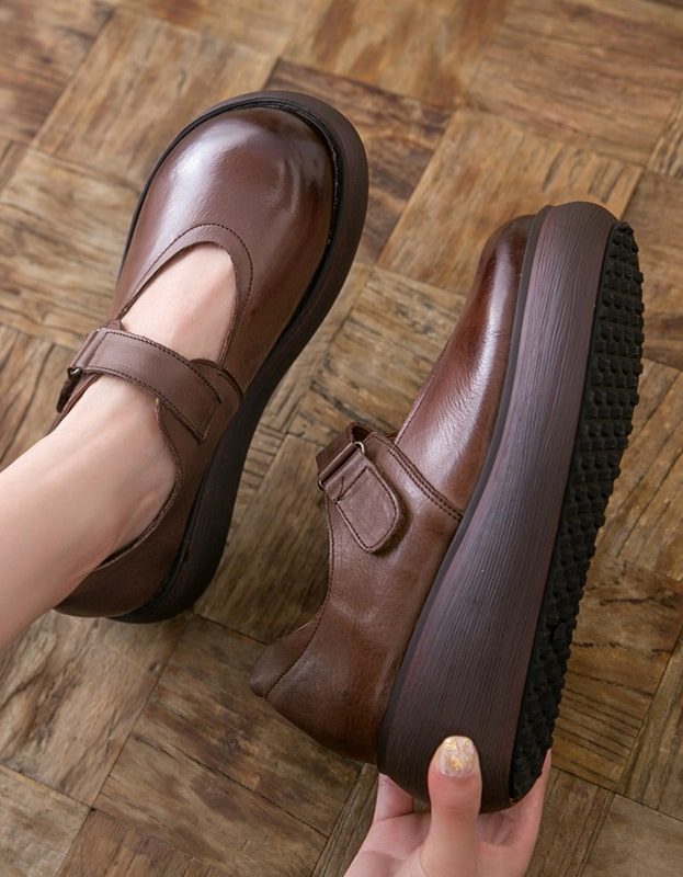 Waterdichte Lente Retro Lederen Schoenen 2022
