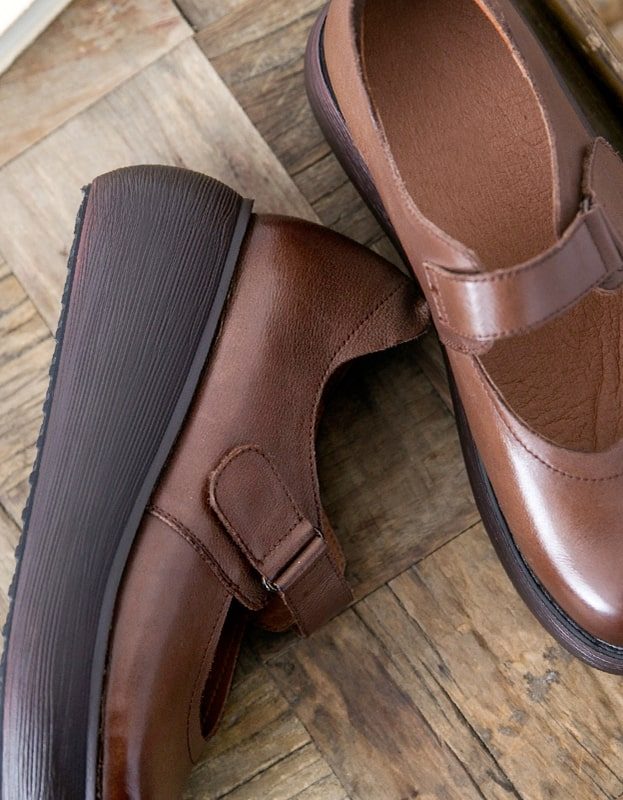 Waterdichte Lente Retro Lederen Schoenen 2022