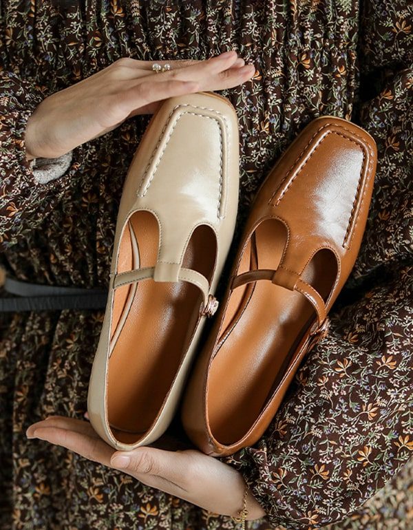 Vintage T-band Mary Jane-schoenen Voor Dames