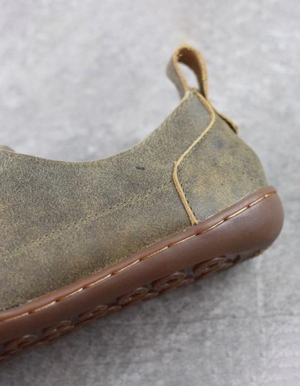 Heren Lace-up Handgemaakte Retro Leren Schoenen Herfst